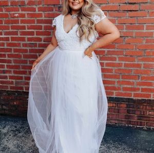 Wedding dress plus size while southren fried chic
